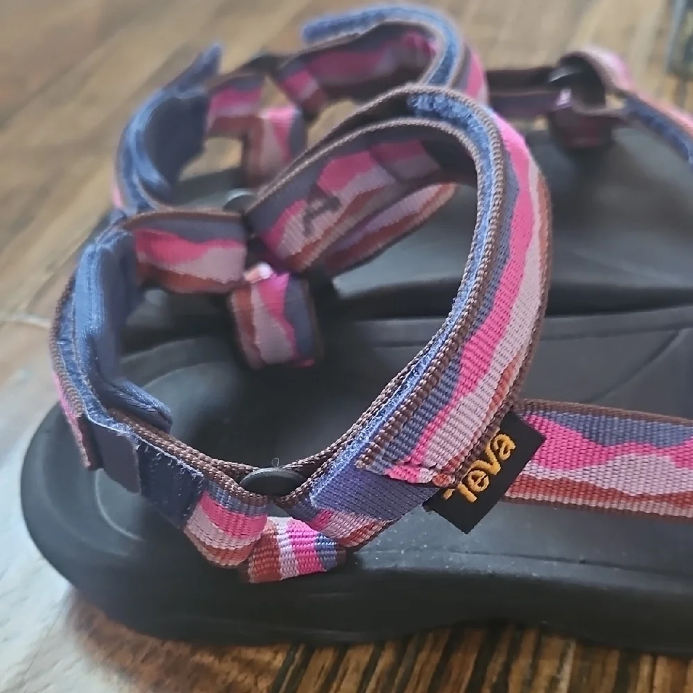 Teva Kids Pink and Blue Outfoor Sandals. Size 3‎